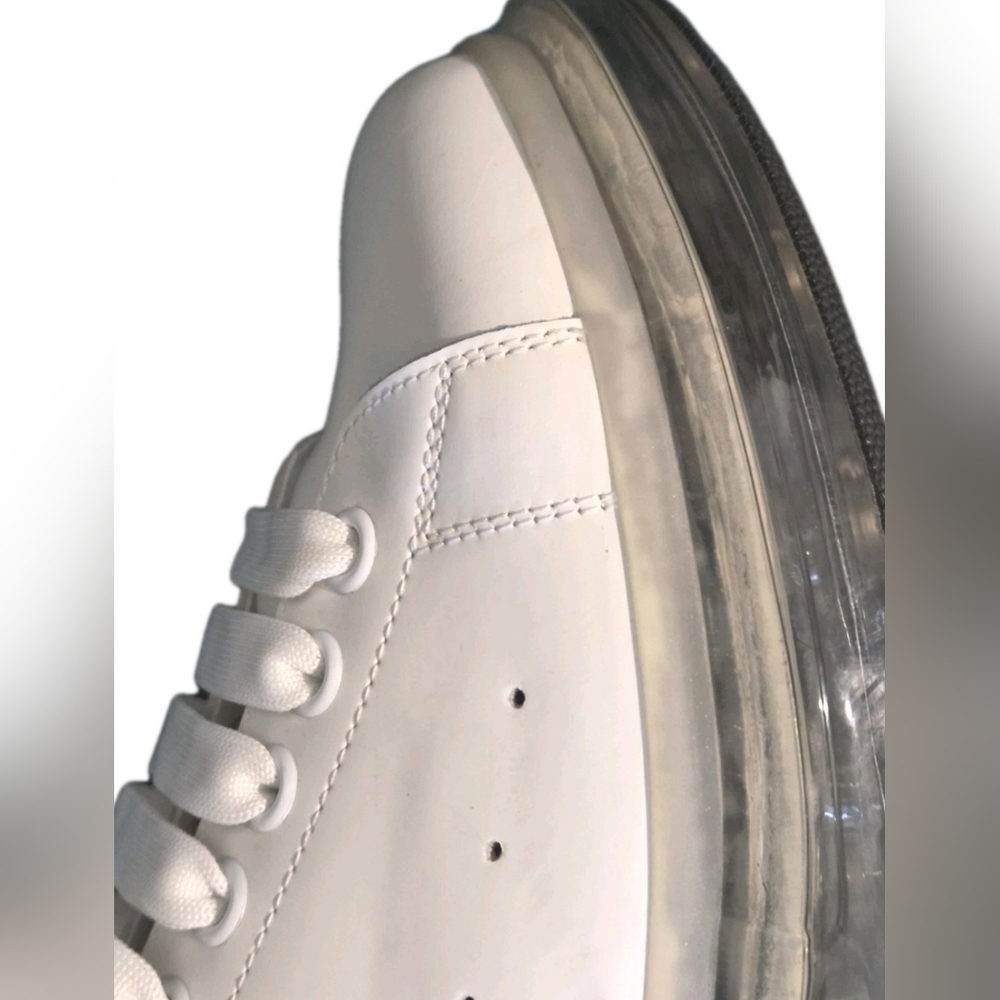 Alexander McQueen Clear Sole Holographic Chunky Sneakers US Men's Size 10 EU 43 - Picture 11 of 14